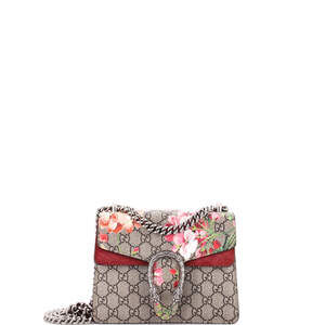 Gucci Mini Dionysus Bag Blooms Print GG Coated Canvas
